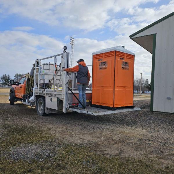 Unloading Porta Potties 3